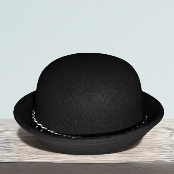 Wool Felt Bowl Hat (With Chain) - Image 2