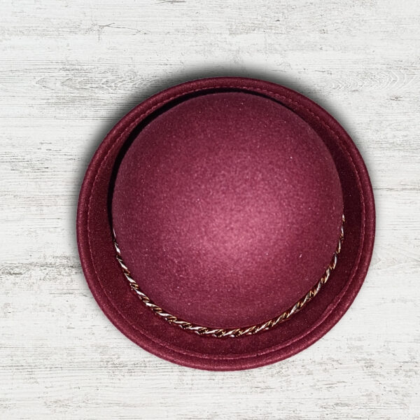 Wool Felt Bowl Hat (With Chain) - Image 6