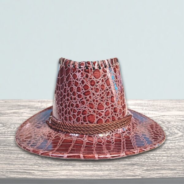 Crocodile Leather Cowboy Hat - Image 8