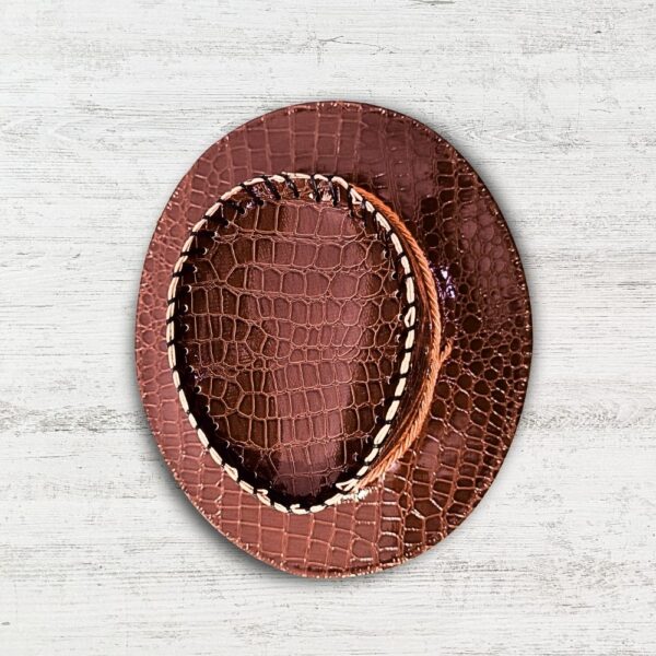 Crocodile Leather Cowboy Hat - Image 9