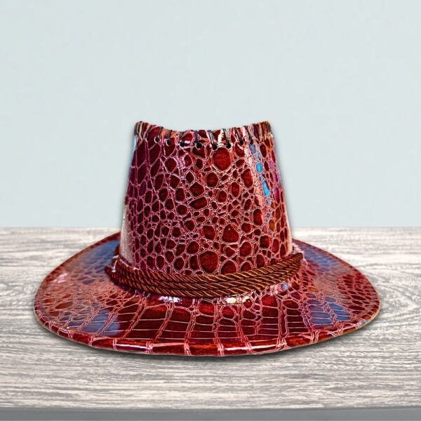 Crocodile Leather Cowboy Hat - Image 2