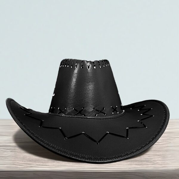 Leather Cowboy Hat - Image 2