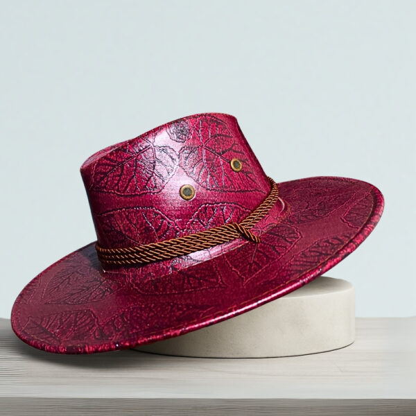 Retro Leather Fedora Hat​