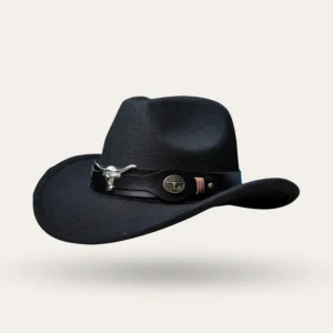 Felt Wool Cowboy Hat - With Belt (4 Colors)