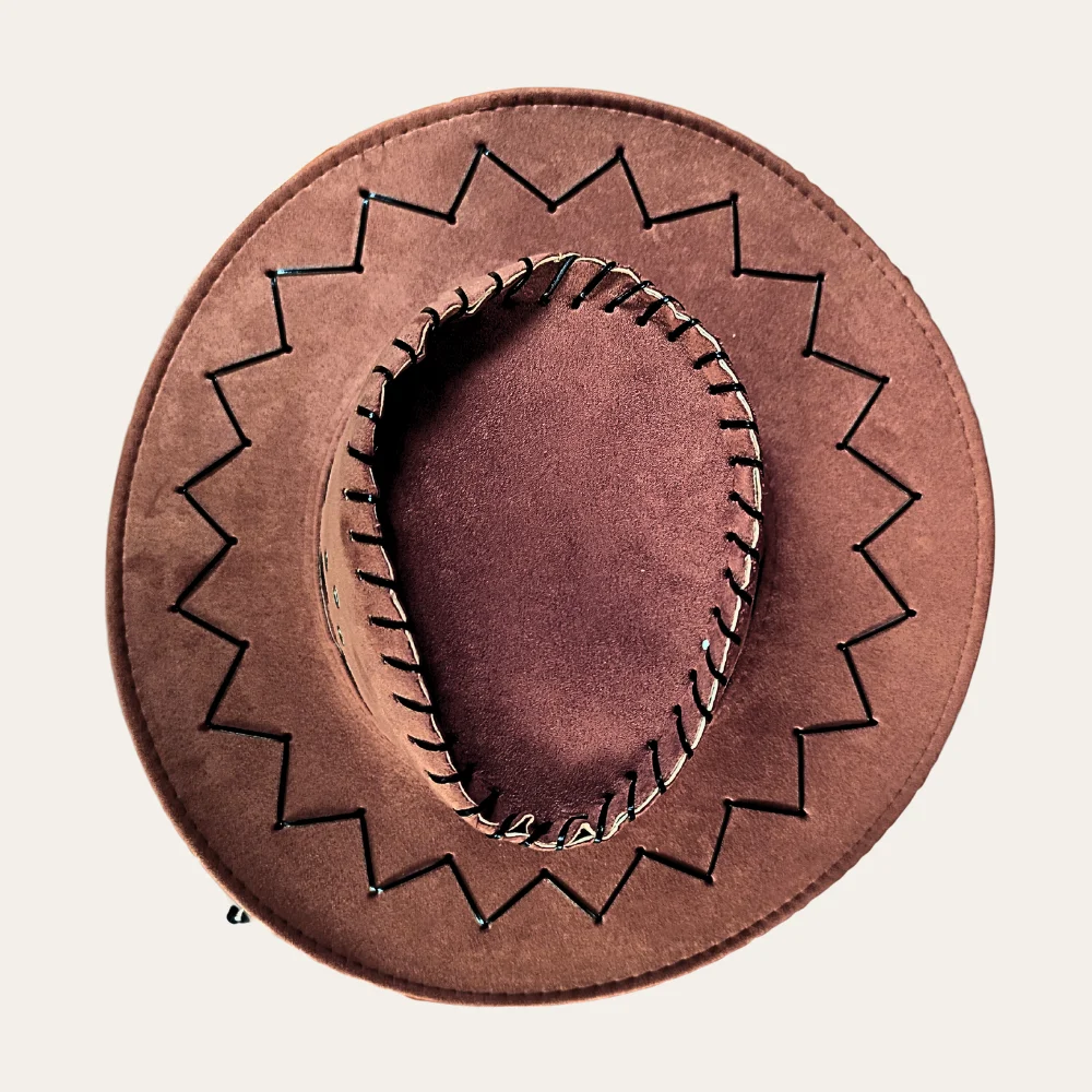 Outback Cowboy Hat - Brown - Image 2