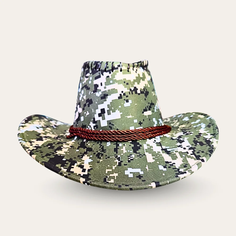 Safari Cowboy Hat - Green - Image 3