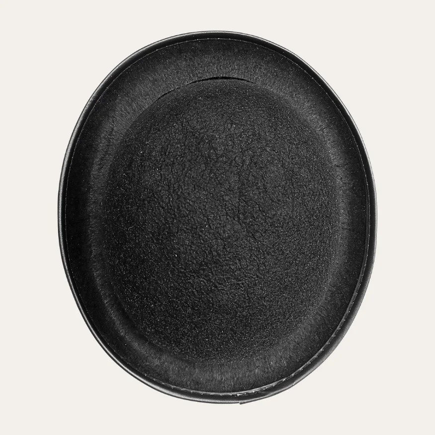 Hard Polyester Felt Bowler Hat - Black - Image 2